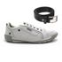 Kit Sapatenis Amsterdam Branco Netony + Cinto