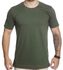 Camiseta Masculina Manga Curta Algodão Premium Gola Redonda - Verde Militar