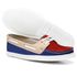 Mocassim Feminino Dockside Casual Em Couro - Marinho/Bege/Bordô