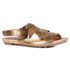 Rasteira Beatrice Velcro Bronze 