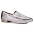 Mocassim Loafer Capri Tela Prata