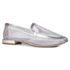 Mocassim Loafer Rebecca Tela Prata