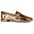 Mocassim Loafer Rebecca Metalizado Bronze