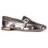 Mocassim Loafer Rebecca Metalizado Inox