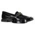 Mocassim Loafer Rebecca Orcade Corrente Verniz Preto