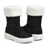 Bota Feminina de Inverno - Couro Nobuck, Com Lã E Impermeável a Neve - Aspen Preta