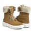 Bota Feminina de Inverno Em Couro Forrada Com Lã E Impermeável a Neve - Bariloche Camel