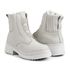 Bota de Inverno em Couro Impermeável e Lã - Chicago Off-White