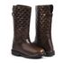 Bota Feminina Frio Intenso - Couro, Metalassê e Lã - Impermeável a Neve - Copenhage Marrom