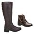 Kit Bota Coturno e Bota Montaria Feminina Café
