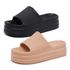 Kit 2 Pares Chinelo Slide Feminino Preto e Caramelo