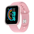 Relógio de Pulso Inteligente Masculino Feminino Touch Screen Bluetooth Preto Rosa