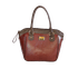 Bolsa em Couro Legítimo Lezard Cereja / Café - 40911