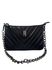 Bolsa Slim em Couro Legítimo de Ombro e Transversal Preto - 41012
