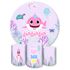 Capa Painel + Trio Capas Cilindros Sublimados Tema Baby Shark 942
