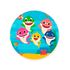 Capa Painel Redondo Sublimados Tema Baby Shark 225