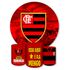 Capa Painel + Trio Capas Cilindros Sublimados Tema Flamengo 1017
