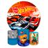 Capa Painel + Trio Capas Cilindros Sublimados Tema Hotwheels 1437