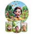 Kit Capa Painel Redondo + Trio Capas Cilindros Sublimados Tema Branca De Neve 4620