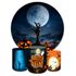 Capa Painel + Trio Capas Cilindros Sublimados Tema Halloween 480