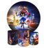 Kit Capa Painel Redondo + Trio Capas Cilindros Sublimados Tema Sonic 4113