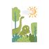 Capa Painel Retangular Sublimado Tema Dino Baby 4118