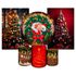 Kit Capa Painel Redondo + 2unid Capa Retangular + Trio Capas Cilindros Tema Natal 2512