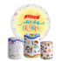 Kit Painel Festa Feliz Dia Das Crianças 2 Redondo + Trio De Cilindros Em Tecido