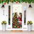 Capa De Porta Para Decoração Natal Duende Tecido Elástico 2.10x0.85m Painel de Porta Copia