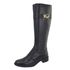 Bota Montaria Couro Legitimo Fivela Lateral Preta 