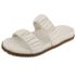 Papete Tiras Enrugadas Martina Off-White