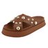 Sandália Flatform Mavie Caramelo