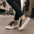 Tênis Casual Animal Print Couro Premium Pelo Zebra 2018