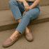 Mocassim Couro Premium Plume Rose 8061