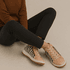 Bota Couro Premium Graxo Nude/Pelo Zebra 2055