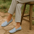 Mocassim Couro Premium Plume Laser Céu 6000