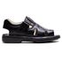 Sandália Comfort Masculino em Couro Preto