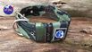 COLEIRA CAMUFLADA 5cm militar com marrom