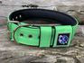 COLEIRA SUPERCONFORT 5cm verde fluorescente com preto