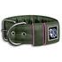 COLEIRA LISA 5cm militar detalhe em rosa