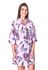 Saída de Praia Floral Lilás Kaftan Cameron