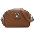 Bolsa Quilted transversal caramelo