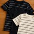 Kit T-shirt Listras e Preta Lisa