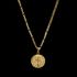 Corrente Elo Grumet(2mm) + Medalha São Bento 2x2 - Banhado a Ouro 18K