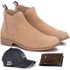 kit Botina Chelsea Masculina Polo North Areia/Areia + Boné Cinza