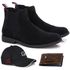 kit Botina Chelsea Masculina Polo North Preta + Boné Preto