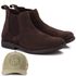 kit Botina Chelsea Masculina Polo North Marrom + Boné General Urso