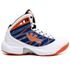 Tênis Six Street De Basquete GET UP - Branco Azul e Laranja