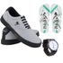 Kit Sapatenis Casual C/ Chinelo e relógio Polo Joy Cinza com Preto 