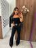 Calça Flare Joana Preta